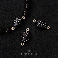 Leila Amulets เบี้ยแก้จิ๋ว ครอบจักรวาล Baby Leila Collection สีดำจุดขาว (พร้อมกำไลหินฟรีตามรูป)