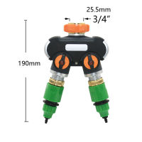 124 Way Garden Tap ss Plastic 47mm 811mm Garden Hose Splitter Y-Type Watering Connector Distributor For Irrigation