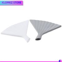 KLOMKZ 2Pcs สีขาวขาว ซิลิโคนกรวยกรวย รูปพัด น้ำหนักเบามาก กรวยเกรดอาหาร ง่ายต่อการใช้ สีเทาและสีเทา ช่องทางไวน์ สำหรับห้องครัว