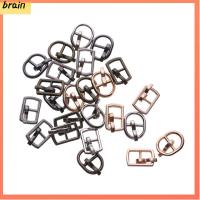 BRAIN 3/6pcs 4.5/5.5MM 4 สี ของเล่นยัดไส้ หัวเข็มขัดไตรไกลด์ หัวเข็มขัดตุ๊กตา DIY ปุ่มเข็มขัด อุปกรณ์เสริมกระเป๋าตุ๊กตา