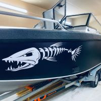 FD206 Hot Sale Fish Bone Stickers For Boat Body Decal Styling Engine Hood Decor Cruise Sticker Mural Vinyl Covers Autosticker