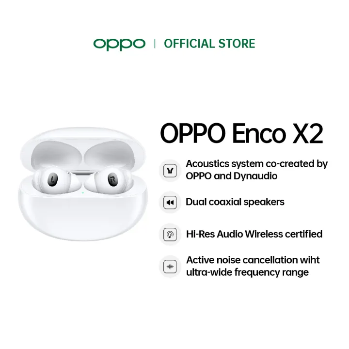 OPPO Enco X2 | Co-created with Dynaudio | AI Bone Voiceprint Microphone | 45dB Active Noise Cancellation | Fast Charge