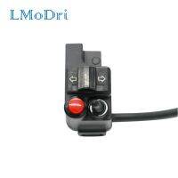 Lmodri มอเตอร์ไซด์ปรับแต่งได้ปรับแต่งได้ปรับแต่งได้สวิทช์ไฟหน้าแฮนด์รถจักรยานยนต์ฮอร์นแฟลชคู่