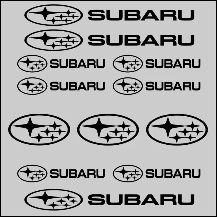 1Set Car badge pattern sticker set whole car interior personalized decals for Subaru Forester xv