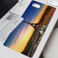 ฝรั่งเศส หอไอเฟล Mousepad เครื่องเกมคอนโซล XL แผ่นรองเมาส์ขนาดใหญ่ที่กำหนดเอง XXL Keypad แผ่นรองเมาส์ยางธรรมชาติกันลื่นสำหรับสำนักงาน