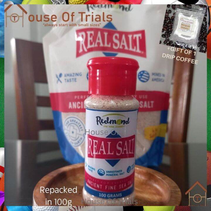 Redmond Real Salt Ancient Fine Sea Salt Repack in 100 grams Lazada PH