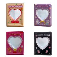 Cute Photo Album 3 Inch Love Heart Hollow Kpop Card Binder Photocard ID Holder 40 Pockets Name Cards Book Organizer for Home