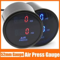 【YD】 52mm Air Pressure Gauge 2 Inch Digital Display RED/Blue Ride Press Pneumatic Shock Absorber Car Barometer