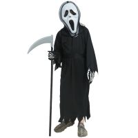 Halloween Grim Reaper Horror Mask Costume Childrens Holiday Party Performance To Send Gloves Sickle Props Gift