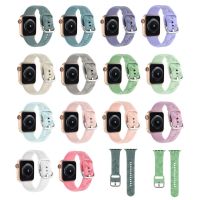 ஐ✔¤ Disney Minnie pasek na mysz do pasek do Apple Watch 44mm 40mm 45mm 41mm 38mm 42mm silikonowa bransoletka z pętlą Solo IWatch 8 Ultra 7 6 5 3