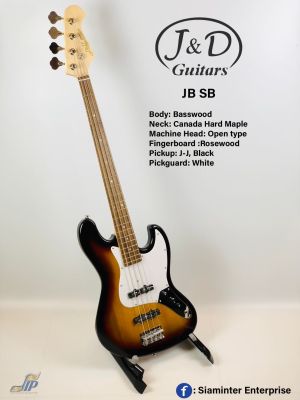 กีตาร์เบสไฟฟ้า J&amp;D รุ่น JB bass สี SB