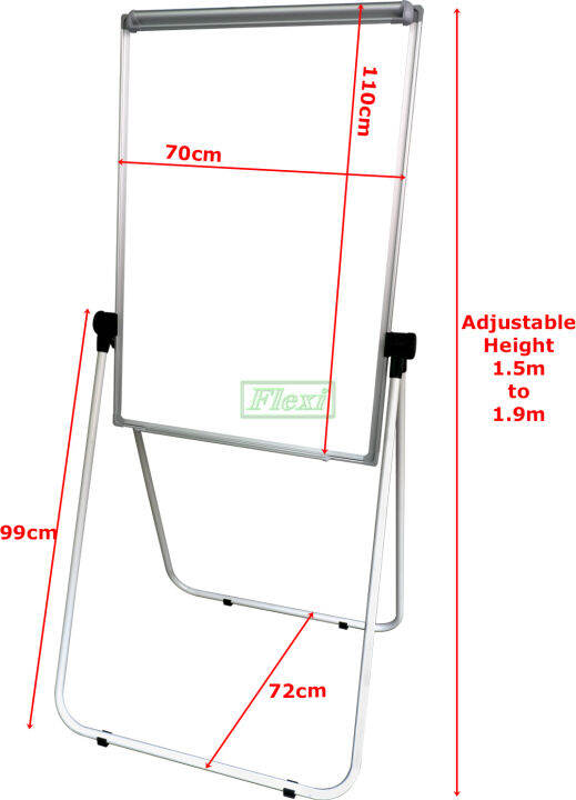 MB201 Flip Chart Stand with Doublesided Whiteboard and Free