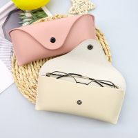 Durable Leather Eye Glasses Sunglasses Hard Case Convenient Lightweight Protector Box Solid Color Pouch Bag Easy To Carry