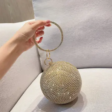 Evening Bags Fashion Round Ball Bag Purses And Handbags Bags For Women Purse  Luxury Designer Evening Banquet Bag Crystal Rhinestone Bag L230818 From  11,8 € | DHgate