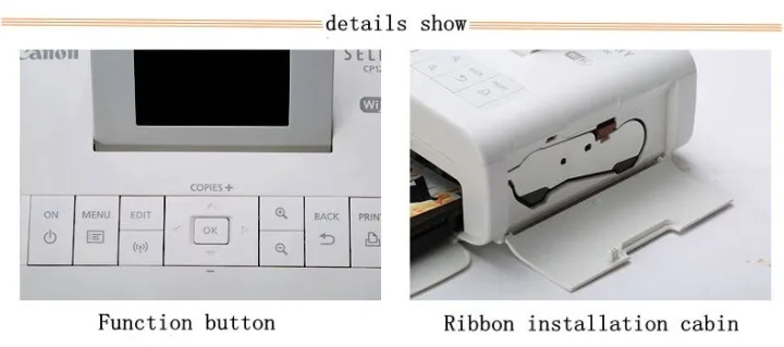 เครื่องพิมพ์ภาพเคลื่อนที่มีไวไฟเครื่องพิมพ์รูปถ่ายขนาดพกพา-cp1200สีสำหรับแคนนอนเครื่องการพิมพ์ภาพถ่ายแบบไร้สาย-cp-1200