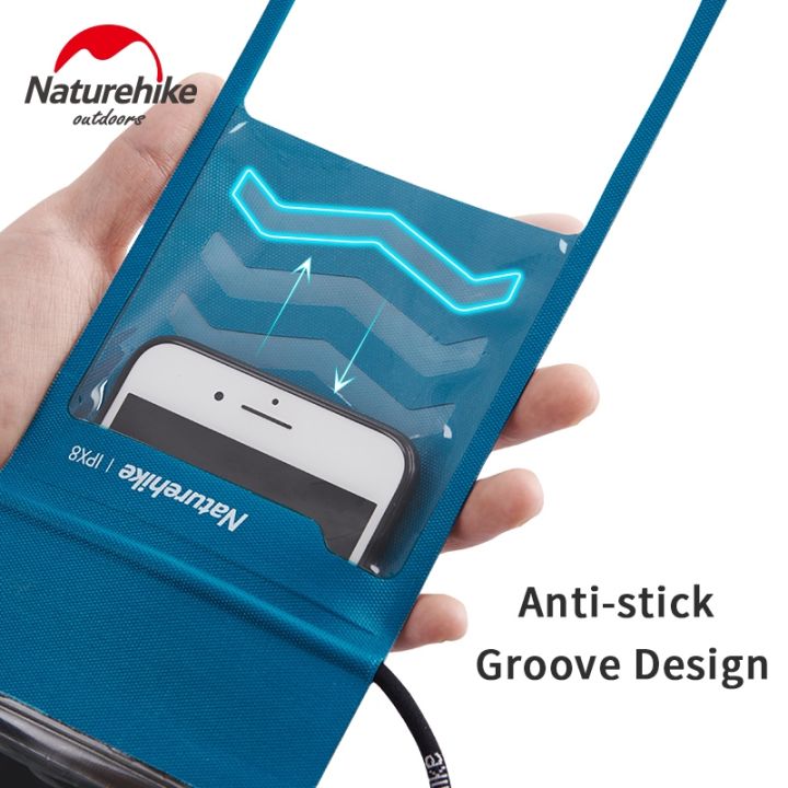naturehike-mobile-phone-waterproof-bag-tpu-high-definition-bag-diving-40m-sealed-membrane-phone-cover-touch-ipx8-waterproof