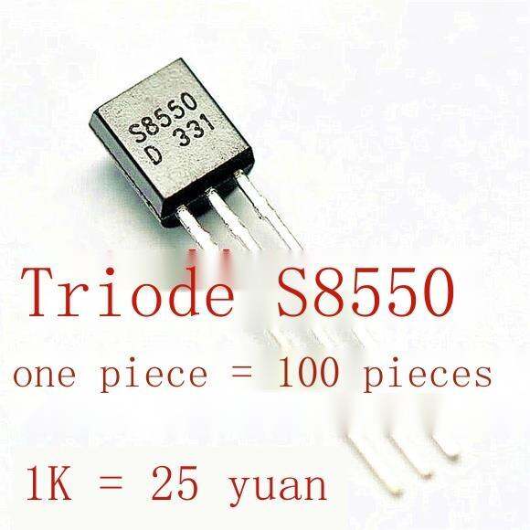 10pcs Inline Transistor S8550 S8550D TO-92 PNP Transistor [100 Pieces ...