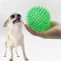 TEXDog Ball Toy Squeaky Tooth Cleaning TPR Training Toys Puppy Dogs Interactive Chewing Toy