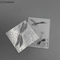 KITTENBABY แมลงปอ3D สแตนเลสชุดสร้างแบบจำลองแบบทำมือของเล่นผู้ใหญ่ของขวัญวันเกิดทำมือของเล่นประกอบ diorama