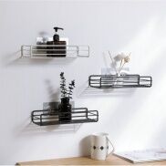 Combo 3 Kệ Chữ Nhật Dán Tường Phòng Tắm Tiện Lợi