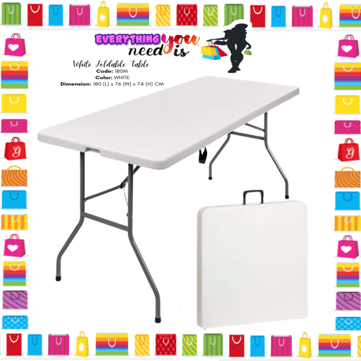 WHITE FOLDABLE TABLE Lazada PH