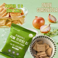 PROTEIN EARTH  Whole Grain protein chip onion Gorgonzola  11g protein