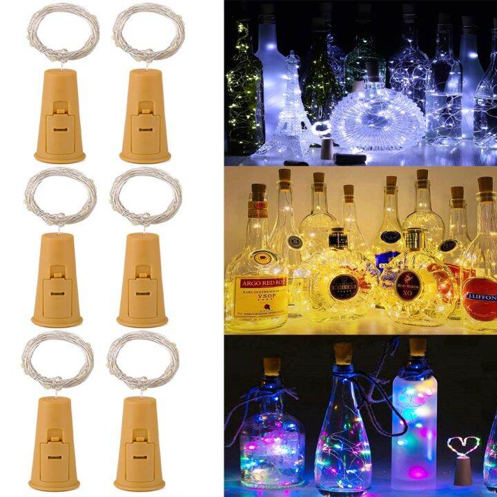 Wine Bottle Lights with Cork 5 Dimmable Modes with Timer 20 LED Bottle