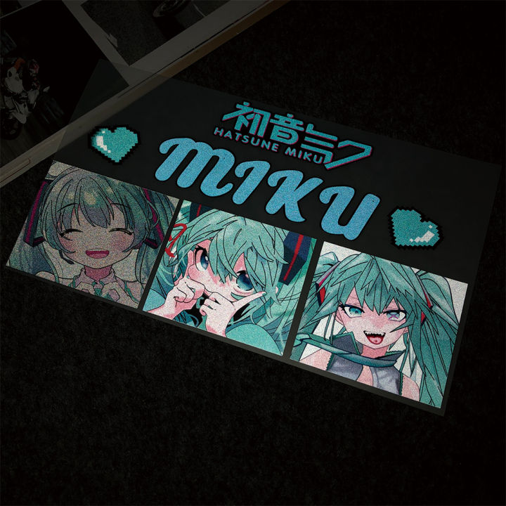 jdm-สติกเกอร์ติดมอเตอร์ไซค์สาวน่ารักฟิกเกอร์การ์ตูนอนิเมะญี่ปุ่น-hatsune-miku-รถสกูตเตอร์ไฟฟ้าสะท้อนแสงจักรยานยนต์อุปกรณ์ตกแต่งตัวเครื่อง