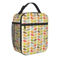 ✉ Custom Orla Kiely Lunch Bag Women Cooler Warm Insulated Lunch Boxes for Children School