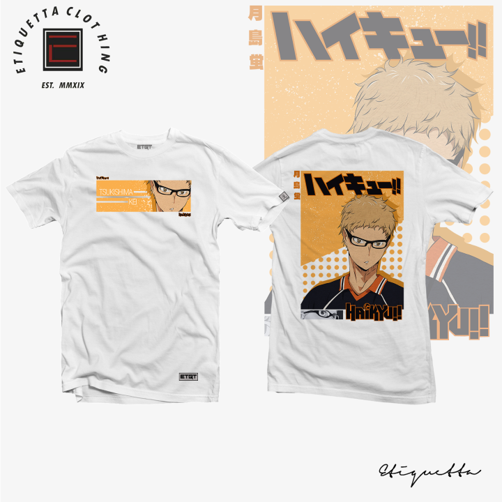 Anime Shirt - Unisex - Etiquetta Co. - Haikyuu - Kei Tsukishima | Lazada PH