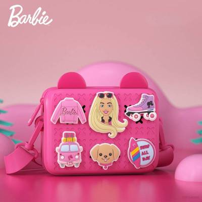 Barbie Cartoon Cute Crossbody Bag Children Breathable Shoulder Bag Kindergarten Cartoon Birthday Gift