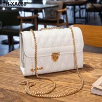 Female bag new one shoulder fashion ancientry inclined light bag western style luxury chain web celebrity package