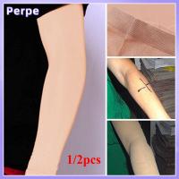 PERPE 1/2 Pcs Unisex ปลอกแขน ป้องกันแสงแดด แขนอัด สักปกปิด แขนยาว คอนซีลเลอร์ปลายแขน