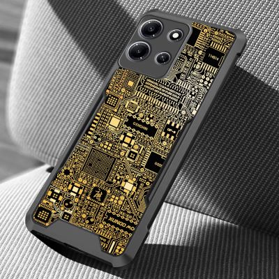 For Infinix Note 30 VIP Note 30 4G 5G Case Hard [Camouflage Bull] Shockproof Slim Crystal Clear Cover Funda Thin Casing