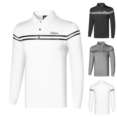 Odyssey PXG1 Scotty Cameron1 Honma XXIO TaylorMade1 FootJoy W.ANGLE✆  Golf mens tops long-sleeved T-shirt quick-drying breathable sports casual loose polo shirt comfortable clothes