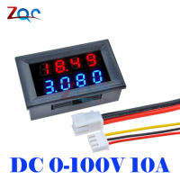 เครื่องตรวจจับโวลต์มิเตอร์วัดจอแอมป์แรงดัน10a 200V แอมมิเตอร์กระแสตรงเครื่องวัดแรงดันไฟฟ้าแบบดิจิตอลคู่ขนาดเล็กไฟฟ้ากระแสตรง4บิตเครื่องทดสอบแหล่งจ่ายไฟ