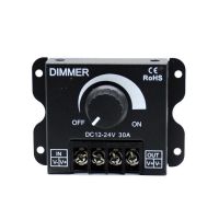 DC 12V 24V LED Dimmer Switch 30A 360W Voltage Regulator Adjustable Controller For LED Strip Light Lamp LED Dimming Dimmers