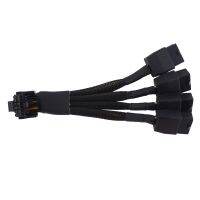 1 PCS 4X8Pin PCI-E to 16Pin(12+4) PCI-E 5.0 12VHPWR Connector 90-Degree Elbow Cable P8X3 to 16PIN-B