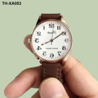 In old people watch big dial number ultra clear machine core steel shell really belt shockproof waterproof