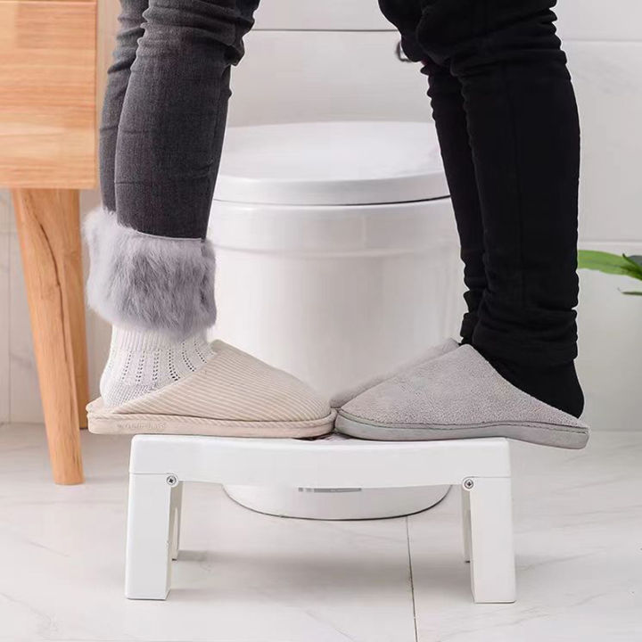 tbbhome-เก้าอี้วางเท้าสำหรับนั่งขับถ่าย-เก้าอี้ในห้องน้ำ-เก้าอี้นั่งส้วม-รองชักโครก