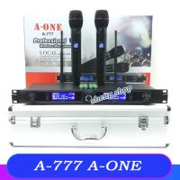 ไมค์โครโฟน UHF Wireless Microphone ชุดไมค์ลอยคู่ A-ONE A-777 DIGITAL WIRELESS VOCAL (รุ่นใหม่ล่าสุด)ฟรีกระเป๋าอลูมิเนียม