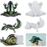 [LWF HOT]✌ Diy Crystal Epoxy Resin Mold Easter Frog Lizard Snail Small Animal Ornament Jewelry Silicone Mold Desktop Decoration