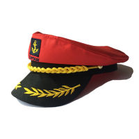 Party Fancy Dress Skipper Ship Adults Cosply Sailor Boat Navy Cap Yacht Black Captain