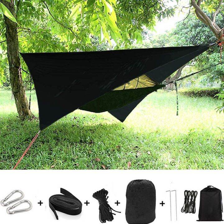 Double Bug Net Camping Hammock Ripstop Parachute Nylon Hammocks Outdoor