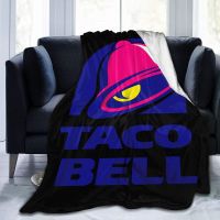 Mrshelp Taco Bell 3D Print Flannel Fleece Blanket Throw Reversible Super Soft Warm Cozy Smooth Fall Winter Blankets