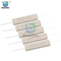 10PCS/Lot 10W Ceramic Cement Resistor Power Resistance 0.1 10K 8 10 15 20 25 47 100 Ohm 1K 2K 10K