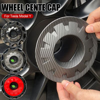 For Tesla Model Y Car Wheel Center Cap Hub Cover Carbon Fiber ABS 20 inch Wheel Hub Cover Car Decoration Exterior Accessories