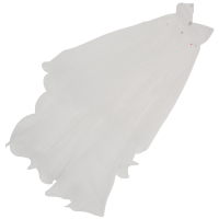 10X Women Wedding Veil Dress White Bowknot Layers Tulle Ribbon Edge Bridal Veils