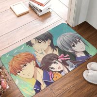 Fruits Basket Non-slip Doormat Bath Mat Funny Characters Balcony Carpet Entrance Door Rug Indoor Decorative