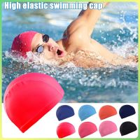 Elastic Swimming Cap Waterproof Protect Ears Quick Dry Free Size Nylon Long Hair For Men Women Outdoor Hot Swim Pool Hat Swim Caps